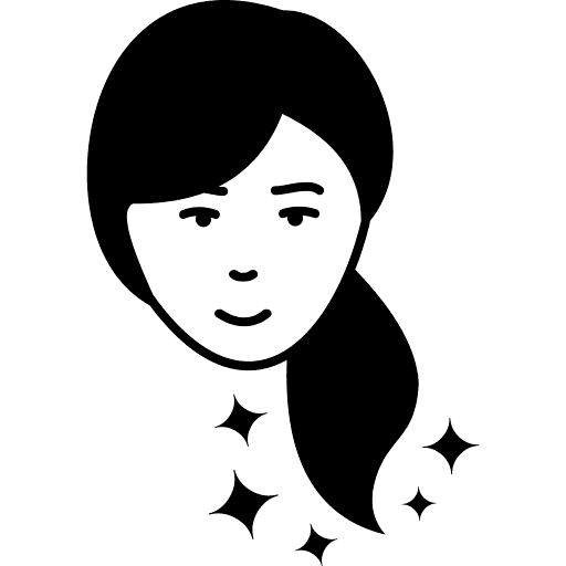 Women hair care icon